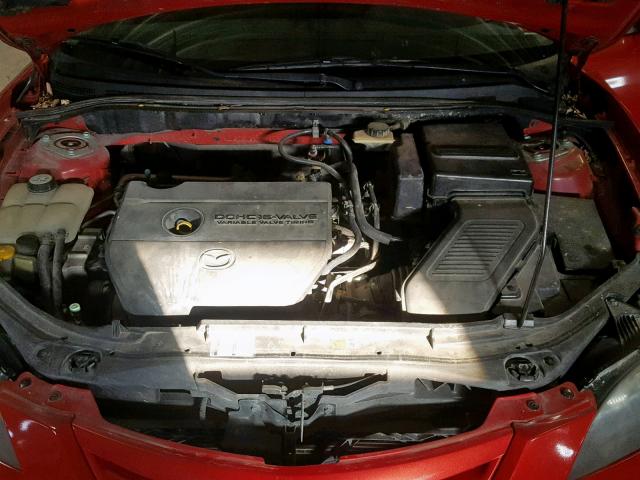 JM1BK324461525795 - 2006 MAZDA 3 S RED photo 7