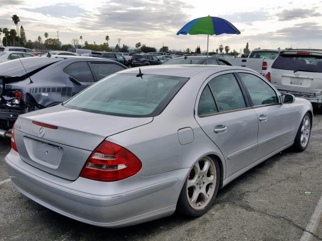 WDBUF70J25A616803 - 2005 MERCEDES-BENZ E 500 SILVER photo 4