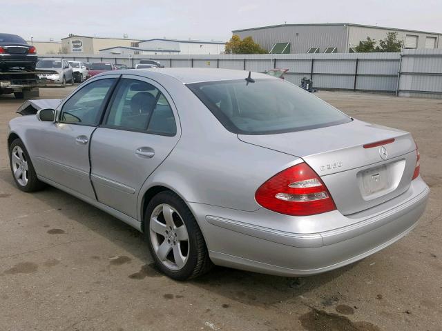 WDBUF56J66A813437 - 2006 MERCEDES-BENZ E 350 SILVER photo 3