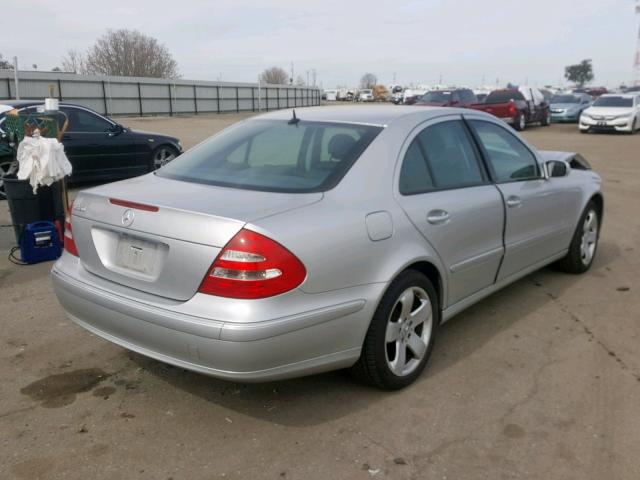 WDBUF56J66A813437 - 2006 MERCEDES-BENZ E 350 SILVER photo 4