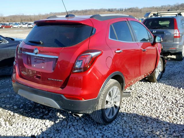 KL4CJASB0JB556307 - 2018 BUICK ENCORE PRE RED photo 4