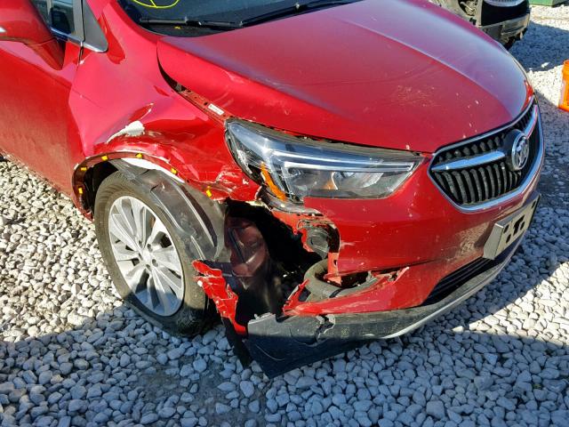 KL4CJASB0JB556307 - 2018 BUICK ENCORE PRE RED photo 9