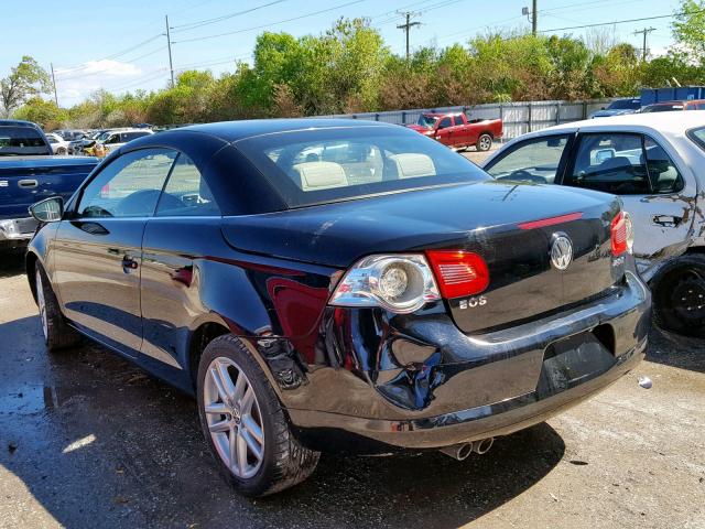WVWFA71FX9V016127 - 2009 VOLKSWAGEN EOS LUX 黑色 照片 3