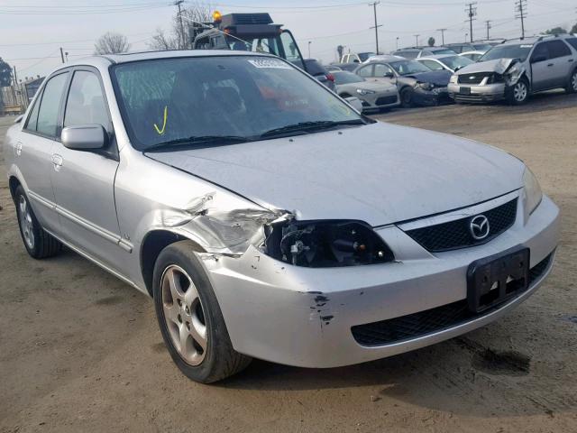 JM1BJ225821564468 - 2002 MAZDA PROTEGE DX SILVER photo 1