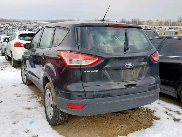 1FMCU0F77DUC31543 - 2013 FORD ESCAPE S BLACK photo 3