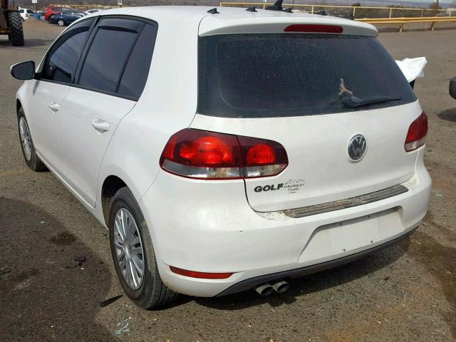 WVWDB7AJ1CW149191 - 2012 VOLKSWAGEN GOLF 白色 照片 3