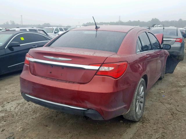 1C3CCBBB1DN699814 - 2013 CHRYSLER 200 TOURIN MAROON photo 4