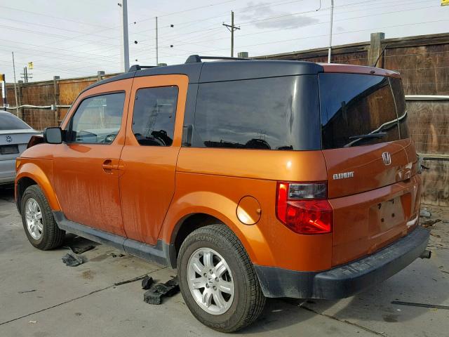 5J6YH18737L005599 - 2007 HONDA ELEMENT EX ORANGE photo 3