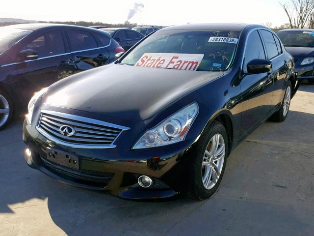 JN1CV6AR0DM356576 - 2013 INFINITI G37 BLACK photo 2