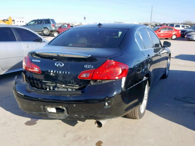 JN1CV6AR0DM356576 - 2013 INFINITI G37 BLACK photo 4