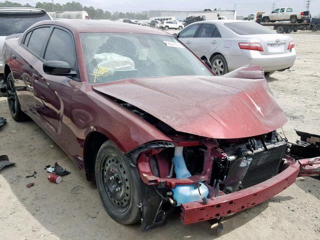 2C3CDXHG9JH134695 - 2018 DODGE CHARGER SX RED photo 1