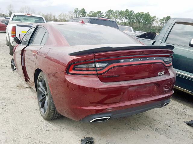 2C3CDXHG9JH134695 - 2018 DODGE CHARGER SX RED photo 3