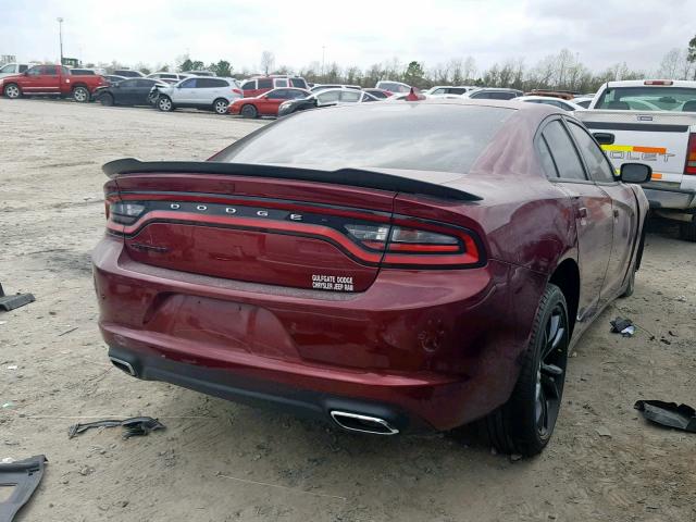 2C3CDXHG9JH134695 - 2018 DODGE CHARGER SX RED photo 4