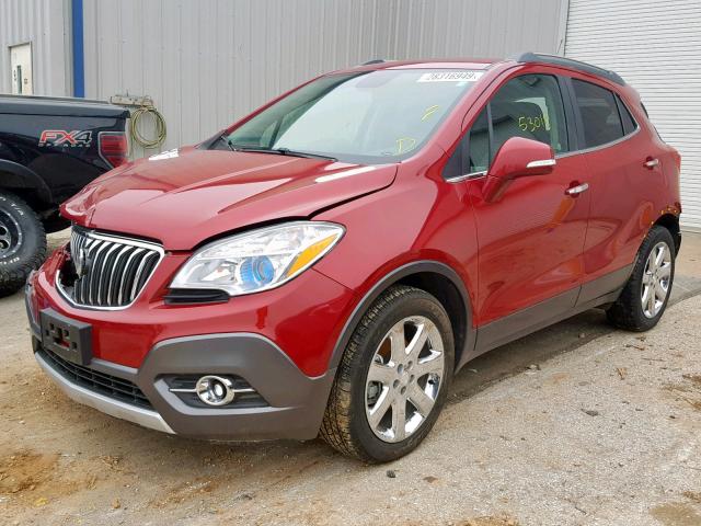 KL4CJCSB5GB728500 - 2016 BUICK ENCORE RED photo 2