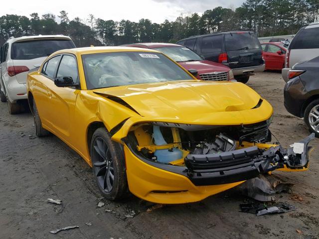 2C3CDXHG7JH158042 - 2018 DODGE CHARGER SX YELLOW photo 1