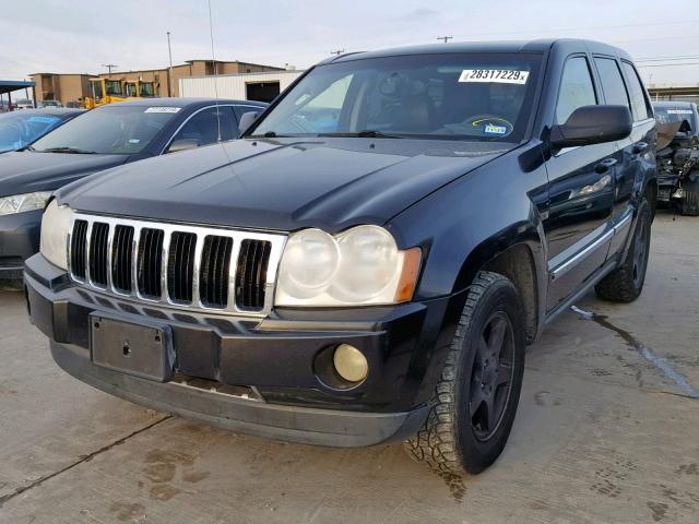 1J4HR58255C504328 - 2005 JEEP GRAND CHER BLACK photo 2