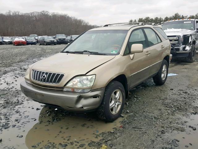 JTJHF10U710187956 - 2001 LEXUS RX 300 GOLD photo 2