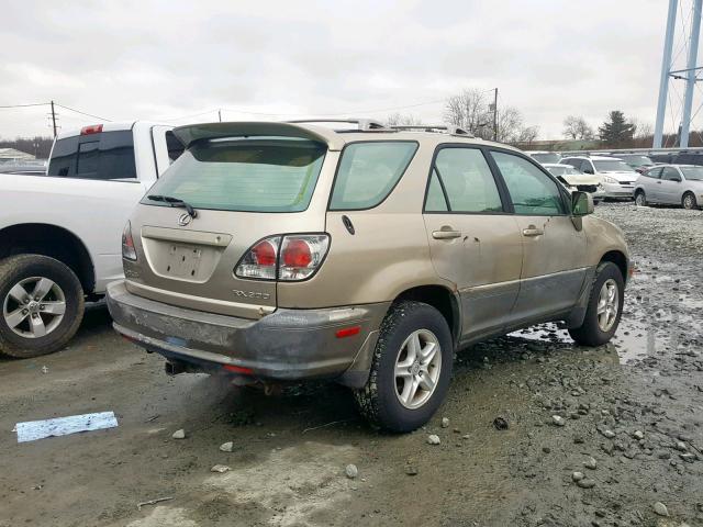 JTJHF10U710187956 - 2001 LEXUS RX 300 GOLD photo 4