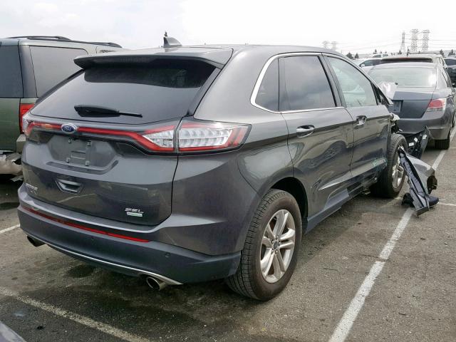 2FMPK3J90HBB61901 - 2017 FORD EDGE SEL CHARCOAL photo 4