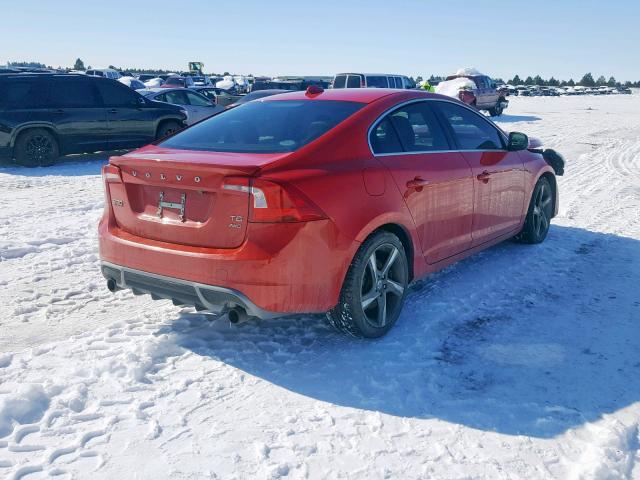 YV1902FH4C2078932 - 2012 VOLVO S60 T6 RED photo 4