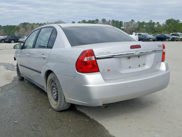 1G1ZS52F15F127188 - 2005 CHEVROLET MALIBU SILVER photo 3