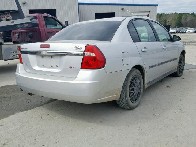 1G1ZS52F15F127188 - 2005 CHEVROLET MALIBU SILVER photo 4