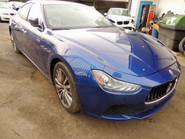 ZAM57XSAXG1166235 - 2016 MASERATI GHIBLI BLUE photo 1