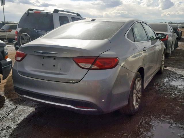 1C3CCCAB1FN560132 - 2015 CHRYSLER 200 LIMITE SILVER photo 4