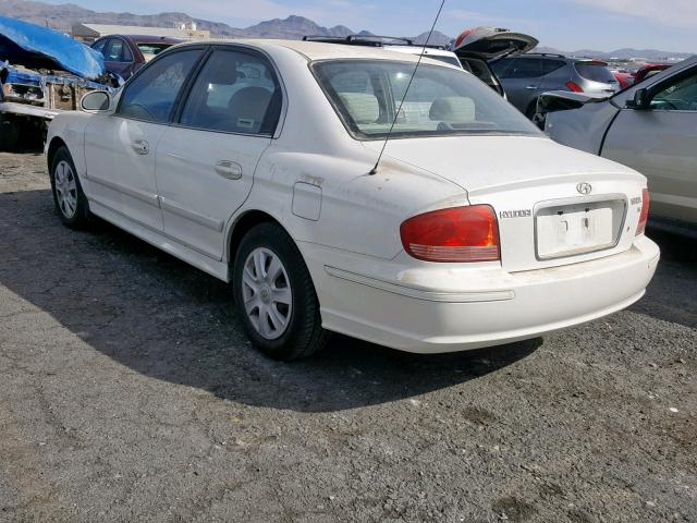 KMHWF25H75A193117 - 2005 HYUNDAI SONATA GL WHITE photo 3