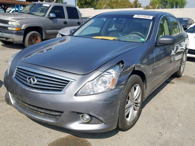 JN1CV6AP6FM580212 - 2015 INFINITI Q40 GRAY photo 2