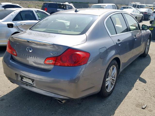 JN1CV6AP6FM580212 - 2015 INFINITI Q40 GRAY photo 4