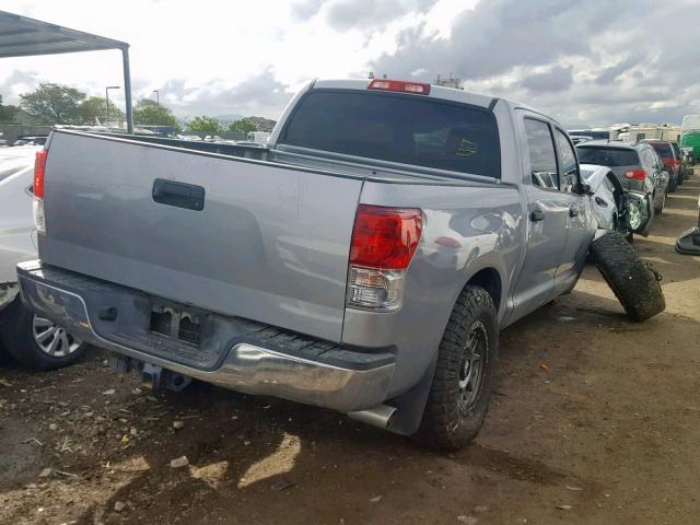 5TFEY5F10DX144849 - 2013 TOYOTA TUNDRA CRE GRAY photo 4