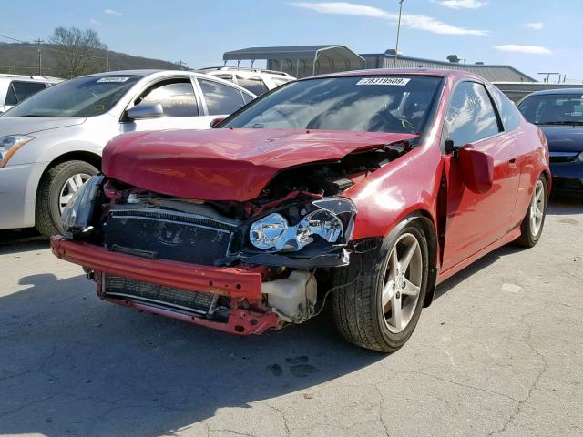 JH4DC53074S008462 - 2004 ACURA RSX TYPE-S RED photo 2