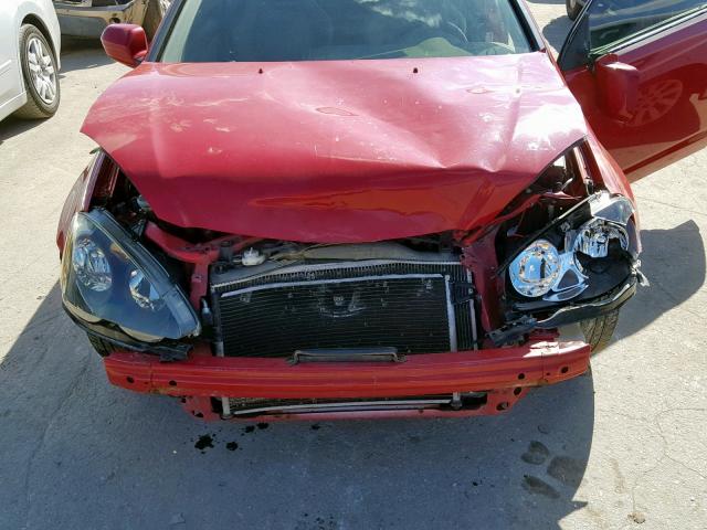 JH4DC53074S008462 - 2004 ACURA RSX TYPE-S RED photo 7