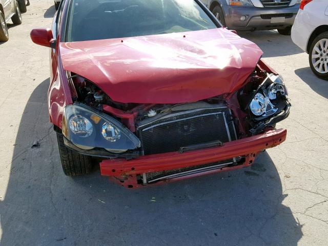 JH4DC53074S008462 - 2004 ACURA RSX TYPE-S RED photo 9