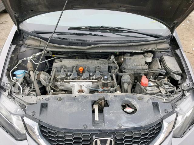 19XFB2F95FE014997 - 2015 HONDA CIVIC EXL GRAY photo 7