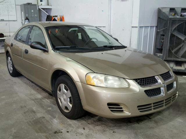 1B3EL36X34N185402 - 2004 DODGE STRATUS SE GOLD photo 1