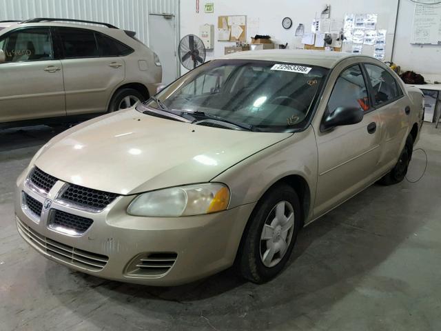 1B3EL36X34N185402 - 2004 DODGE STRATUS SE GOLD photo 2