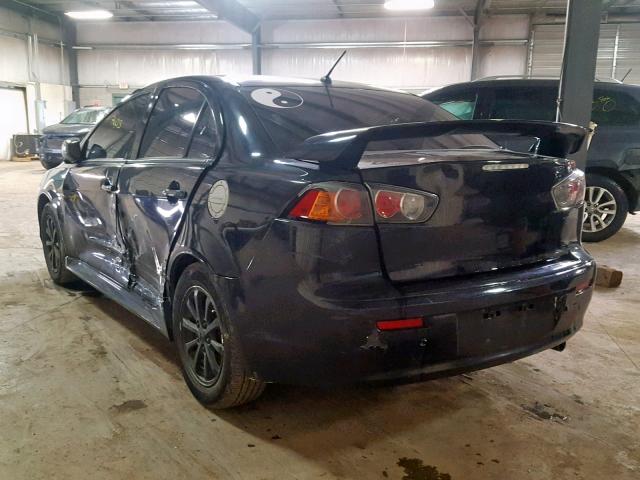 JA32U2FUXBU042883 - 2011 MITSUBISHI LANCER ES/ BLACK photo 3