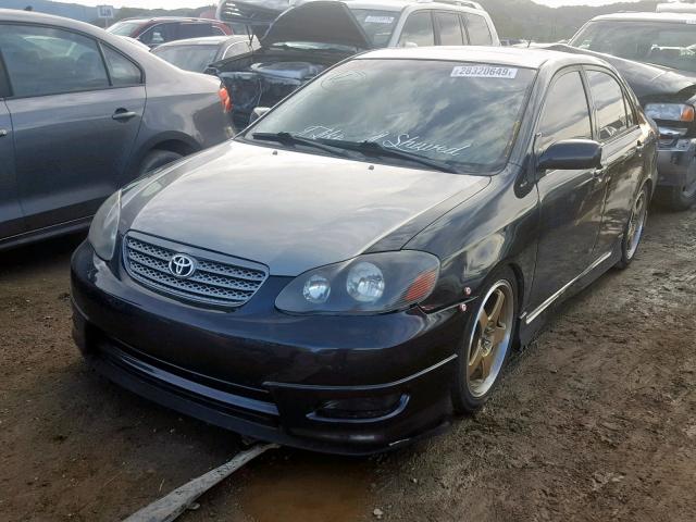 2T1BY32E66C550541 - 2006 TOYOTA COROLLA XR BLACK photo 2