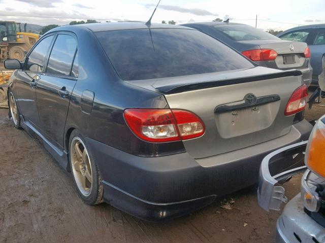 2T1BY32E66C550541 - 2006 TOYOTA COROLLA XR BLACK photo 3