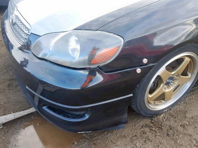 2T1BY32E66C550541 - 2006 TOYOTA COROLLA XR BLACK photo 9