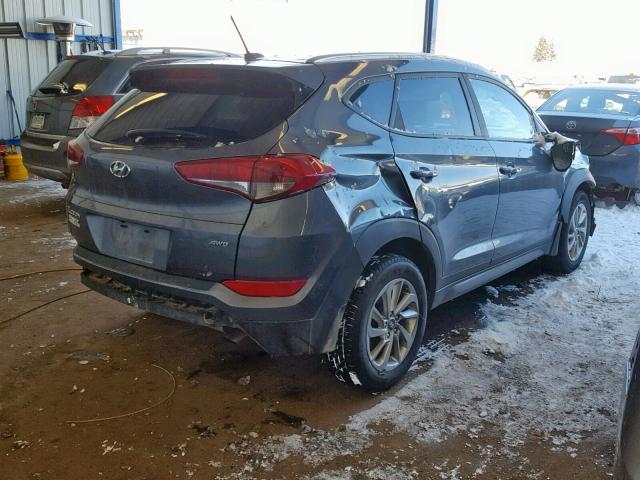 KM8J3CA42GU157557 - 2016 HYUNDAI TUCSON LIM BLUE photo 4