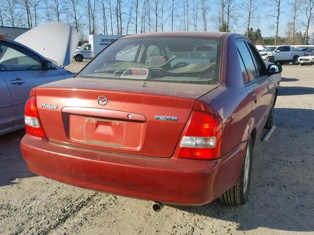 JM1BJ226520523052 - 2002 MAZDA PROTEGE DX RED photo 4