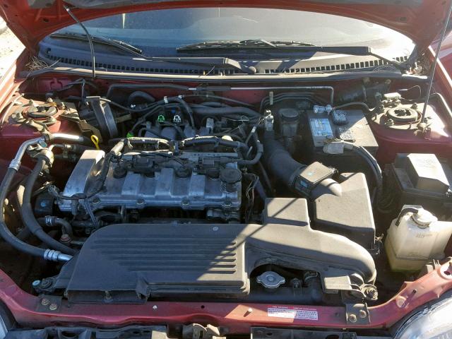 JM1BJ226520523052 - 2002 MAZDA PROTEGE DX RED photo 7