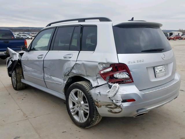 WDCGG8JB6DG007647 - 2013 MERCEDES-BENZ GLK 350 4M SILVER photo 3