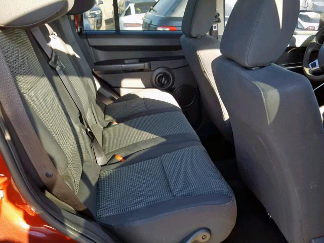 1J8HH48K18C143468 - 2008 JEEP COMMANDER BURGUNDY photo 6