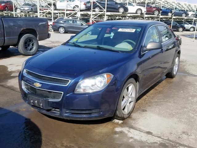 1G1ZB5EB0AF242075 - 2010 CHEVROLET MALIBU LS BLUE photo 2