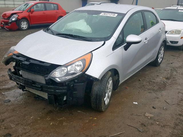 KNADM5A33G6675504 - 2016 KIA RIO LX SILVER photo 2