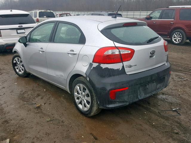 KNADM5A33G6675504 - 2016 KIA RIO LX SILVER photo 3